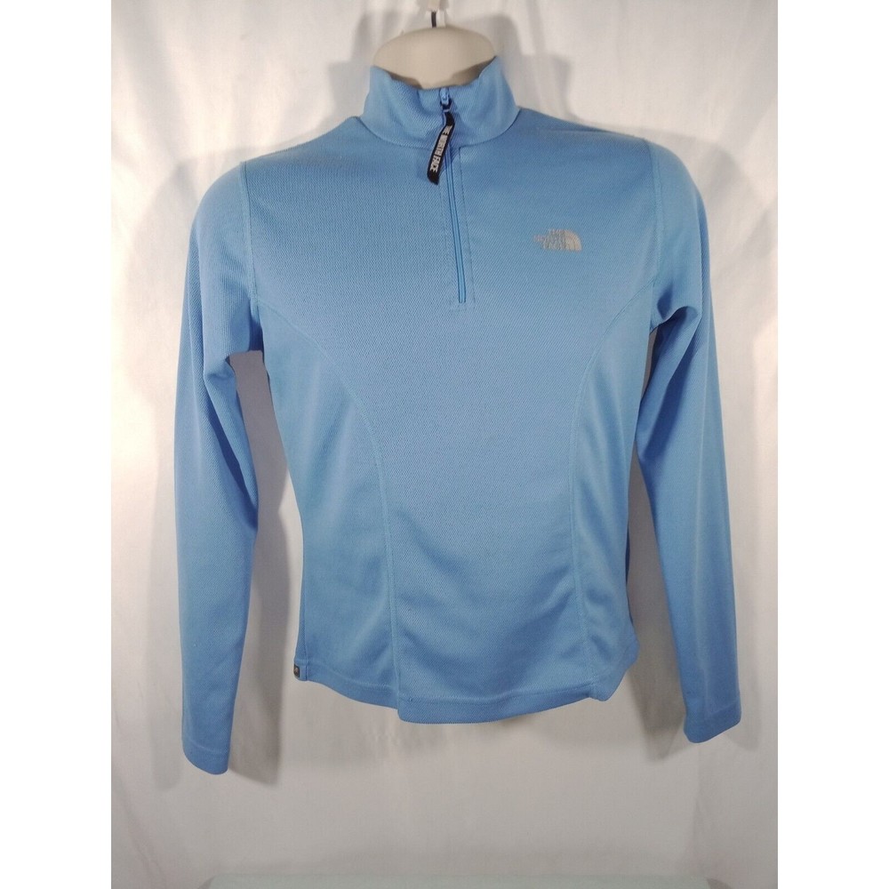The North Face Vaporwick Women's Quarter Zip Blue Jacket Size S/P